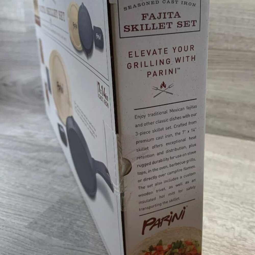 NWOT Parini Skillet Set (Seasoned Cast Iron) - Picture 4 of 6
